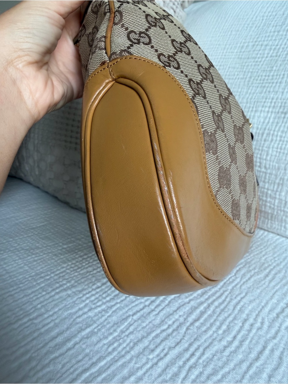 Vintage Gucci Jackie GG Monogram Shoulder Bag | Authentic w/ COA - Picture 5 of 12